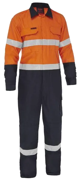 Bisley Apex 185/240 taped hi vis FR ripstop vented coverall, Bisley product photo