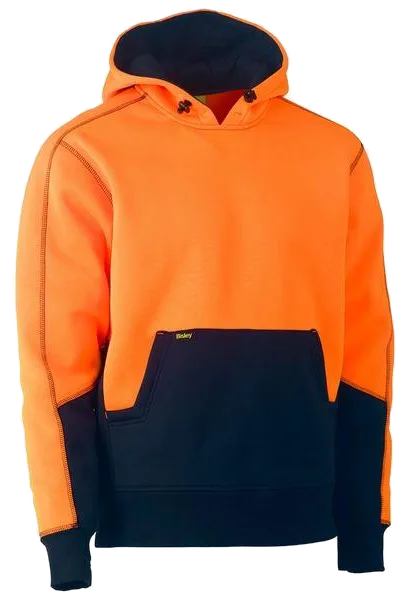 Bisley hi vis fleece hoodie pullover, Bisley product photo