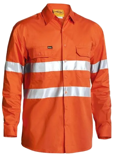 Bisley 3M taped cool lightweight hi vis shirt, Bisley product photo