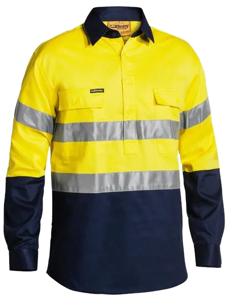 Bisley closed front drill shirt w- tape, Bisley product photo