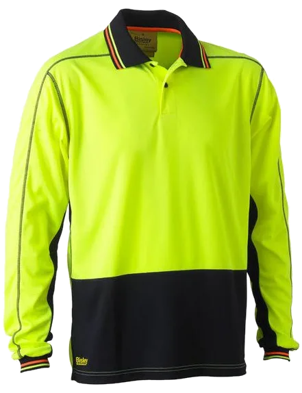 Bisley hi vis long sleeve polo, Bisley product photo