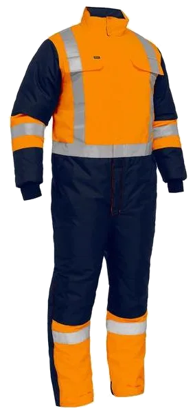 Bisley X taped two tone hi vis freezer coverall, Bisley product photo