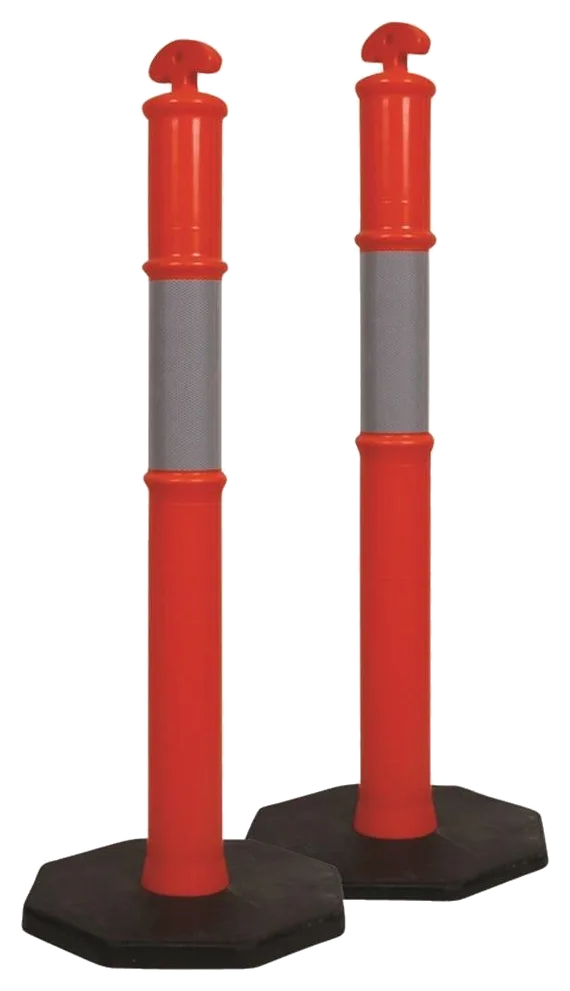 Bollard Orange hi vis and base 6KG, Pro Choice product photo