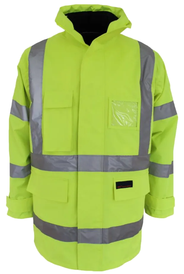 DNC hi vis 6 in 1 bio motion tape jacket, DNC Workwear product photo