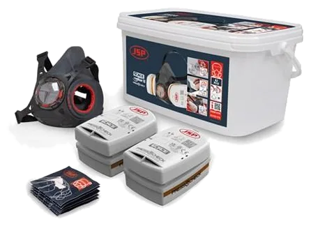 JSP Typhoon 8 half mask respirator spray painters kit with A2P2 filters, JSP product photo