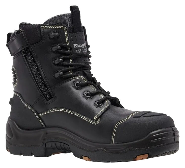 King Gee Onyx 6CZ Eh zip sided composite toe safety boot, KingGee product photo