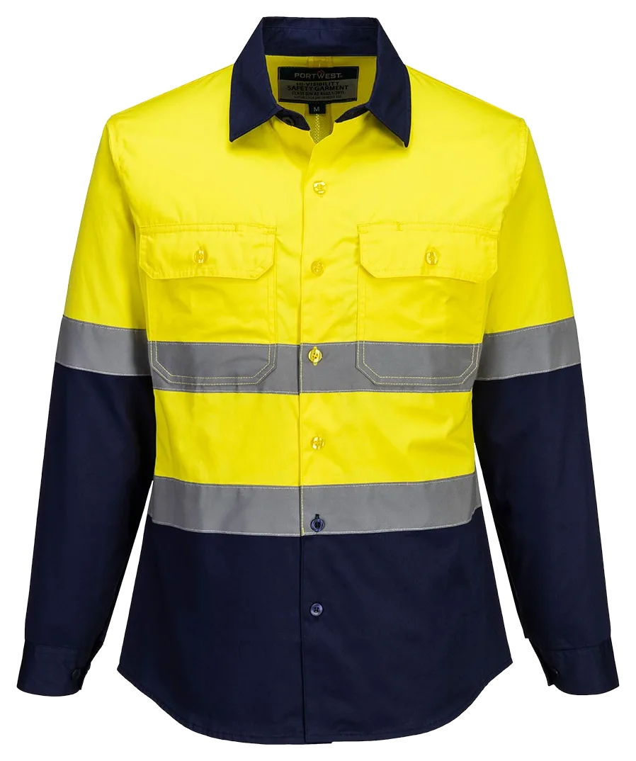 Portwest hi vis womens lightweight contrast shirt l/s, Portwest product photo